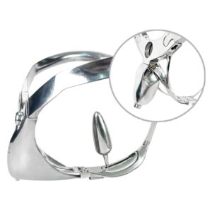 B05-1 Chastity Belt + Anal Plug, Small Chastity Cage, Secure Chastity Device for Men, Anal Sex Toys