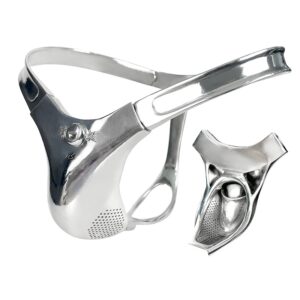 Chastity Belt - B19, Stainless Steel Male Chastity Cage, Couples Play, Can Add Anal Plug