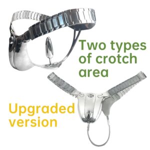 Thong Chastity Belt - B18, Stainless Steel Male Chastity Device, Can Add Anal Plug