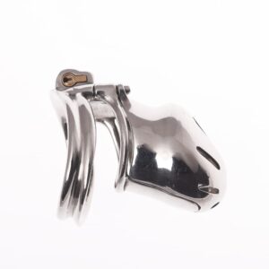 Male Chastity Cage-A05, Anti-Pullout Chastity Device with Secure Ring