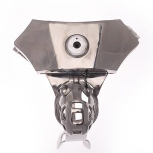 Chastity Belt-B46, Stainless Steel Chastity Device, Can Add Anal Plug