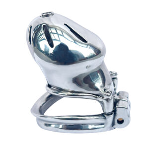 Male Chastity Cage-A05, Anti-Pullout Chastity Device with Secure Ring