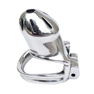 Male Chastity Cage-A08, Anti-Pullout Chastity Device with Secure Ring, Cock Cage