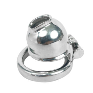 Male Chastity Cages-A19, Anti-Pullout Chastity Device with Secure Ring, Cock Cage