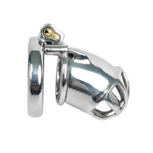 Small Secure Chastity Cages for Men-A23, Premium Metal Chastity Device, Cock Cage