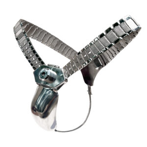 Thong Chastity Belt - B06, Premium Metal Chastity Device,Chastity Cage